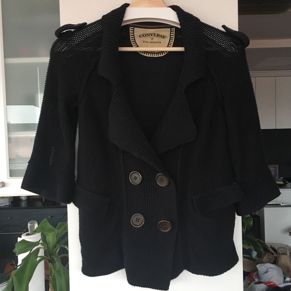 John Varvatos x Converse Knit Cardigan w Epaulets - Picture 2 of 7